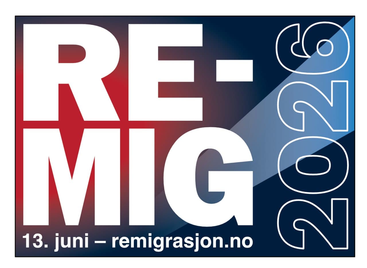 Remig 2026 – Norgesdemokratenes remigrasjonskonferanse, 13. juni i Oslo